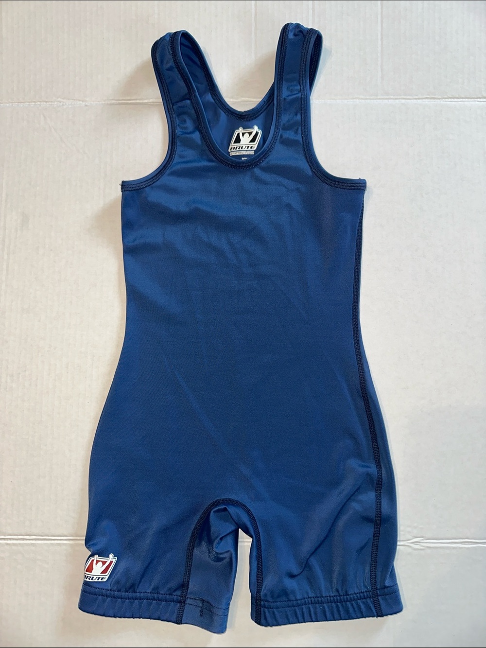 Navy Kids Wrestling Singlet - Youth Medium